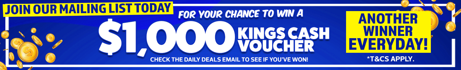Adventure Kings Win a $1,000 Voucher Every Day